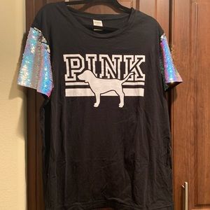 Victoria’s Secret reverse sequin tee shirt